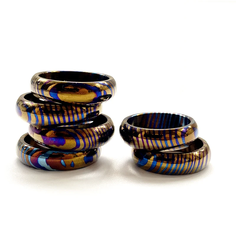 

Outdoor EDC Tactical Titanium Alloy Round Ring Pendant Decorative Toys Paracord pendant