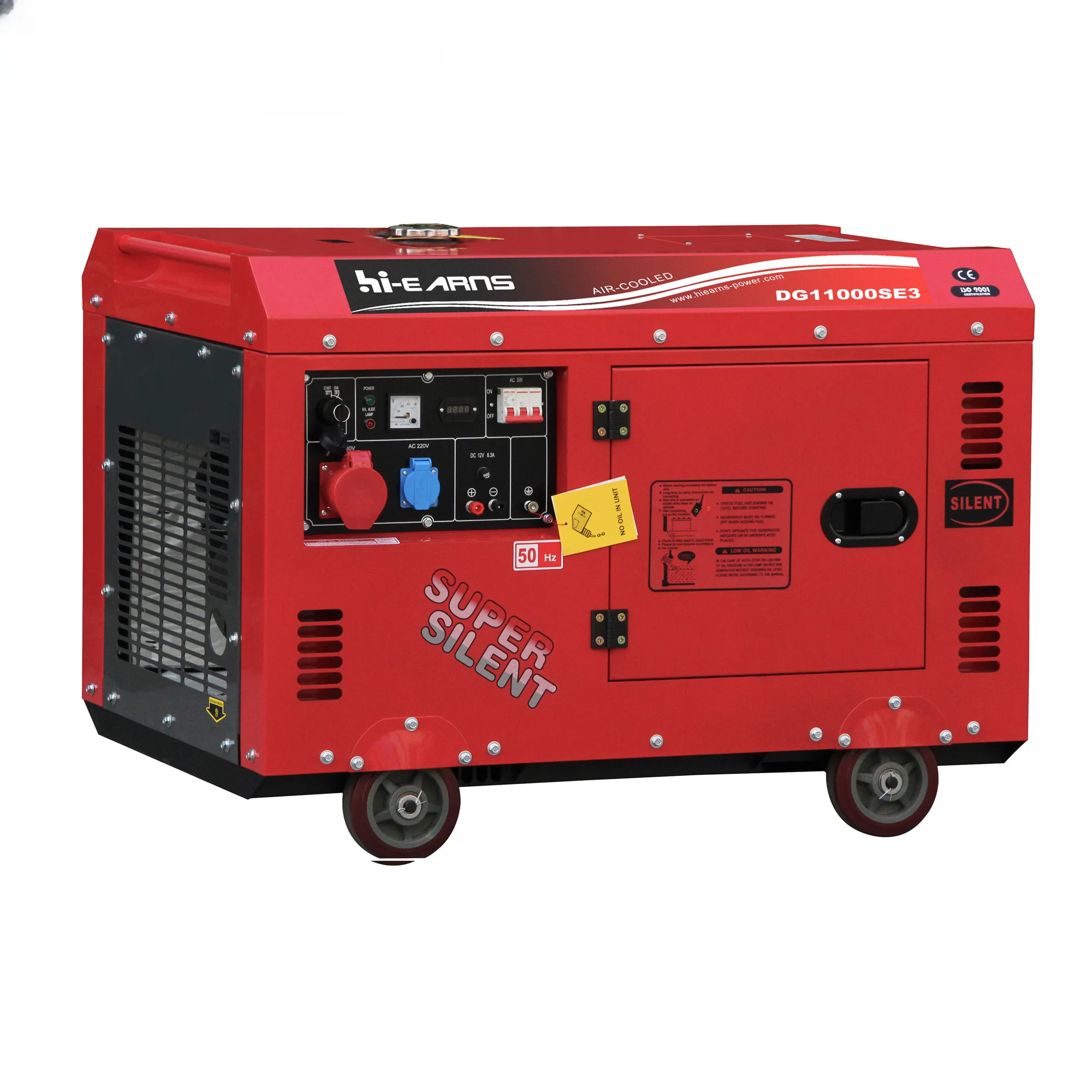 Hot sale 10KVA 198 engine three phase red color diesel generator set