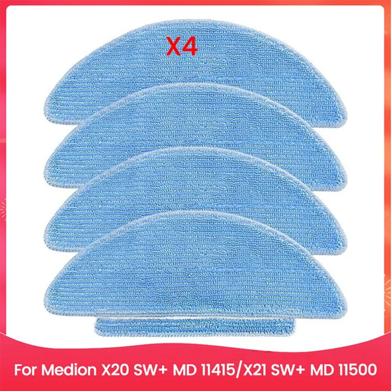 

Mop Cloth Pads For Medion X20 SW+ MD 11415, X21 SW+ MD 11500 Vacuum Cleaner Replacement Parts