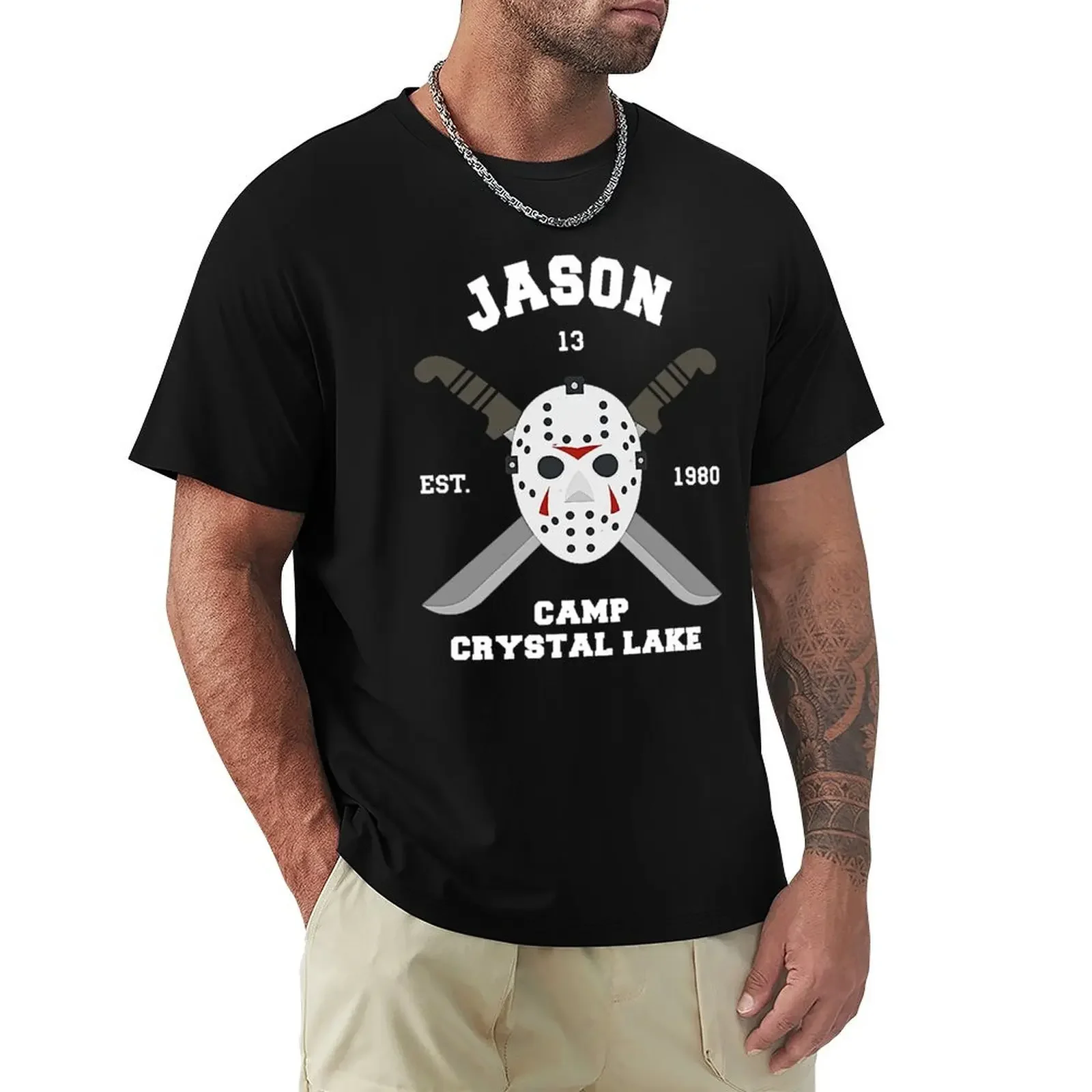 J Voorhees - Crystal Lake T-Shirt plus sizes custom t shirt plain t shirts men