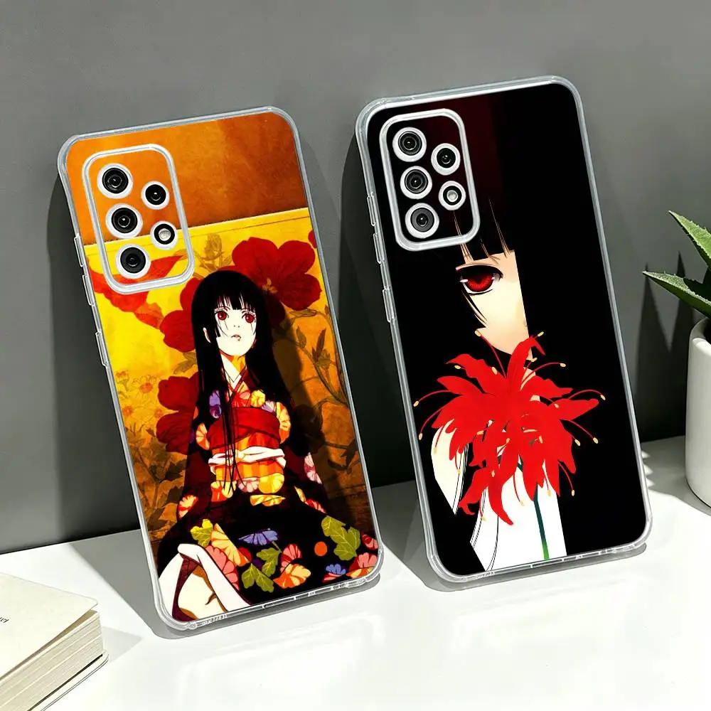 Hell Girl Classic Anime Artistic Transparent Case For Samsung Galaxy S26 S25+ S24 S23 S22 Ultra Plus FE A16