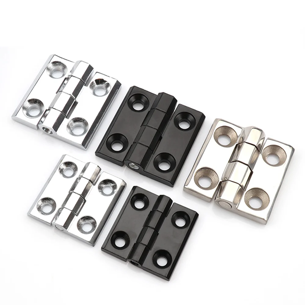 

40/50/60mm Butt Hinges Metal Black Door Hinges Cabinet Box Backflap Shed Door Accessory Hardware Profile Extrusion 3D Printer