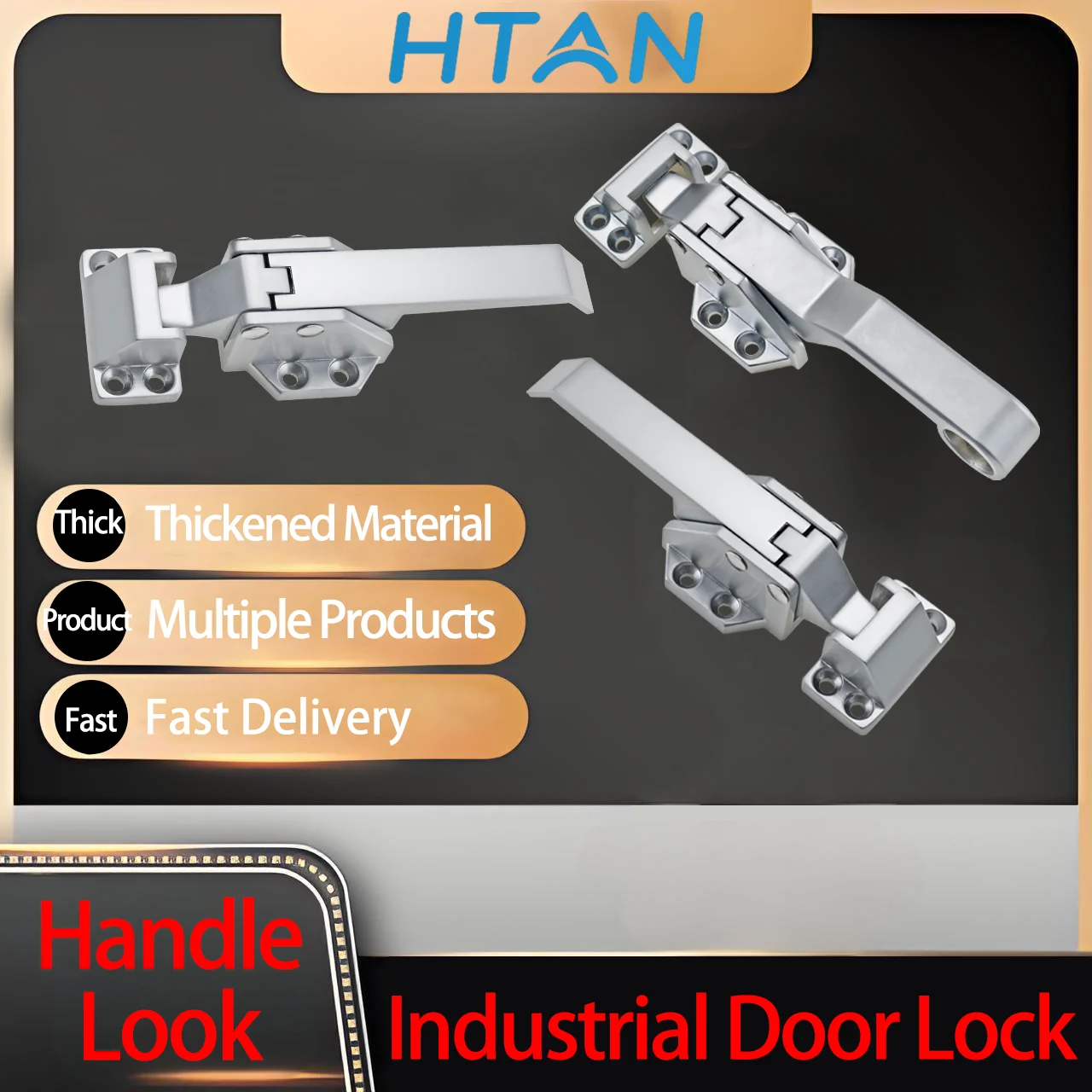 

Zinc Alloy Handle Refrigerated Warehouse Cold Truck Compartment Door Vacuum Sealed Heavy-Duty Handle