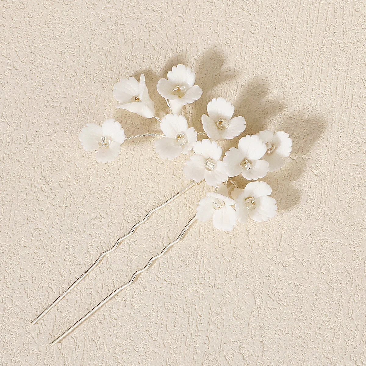 Frauen Blume Haarnadel Stick Hochzeit Braut Kristall Perle Haarnadel U Förmigen Haar Clip Barrettes Haar Zubehör Großhandel – Detail 28