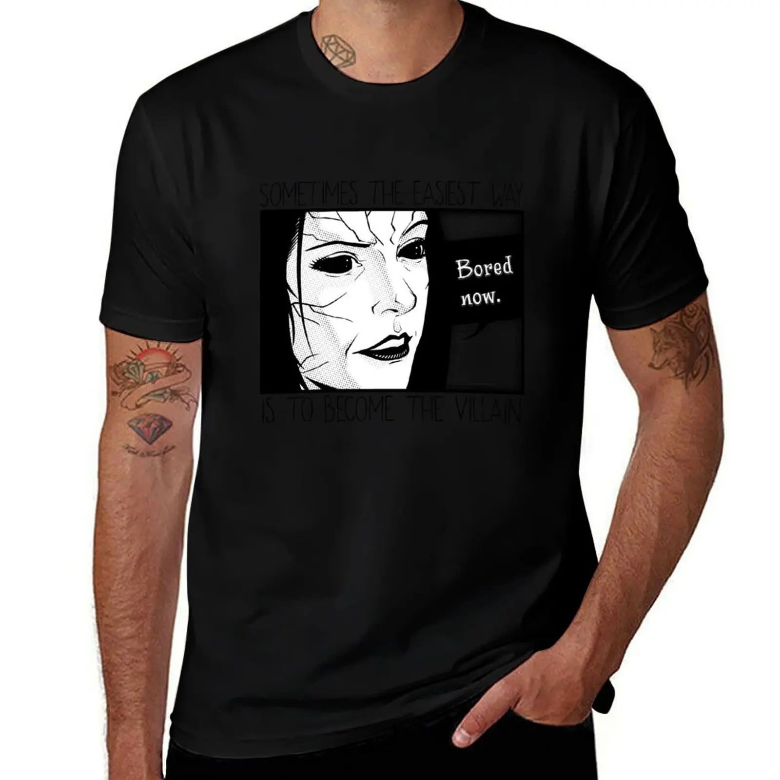 Bored now T-Shirt anime t shirts anime figures blacks shirts men