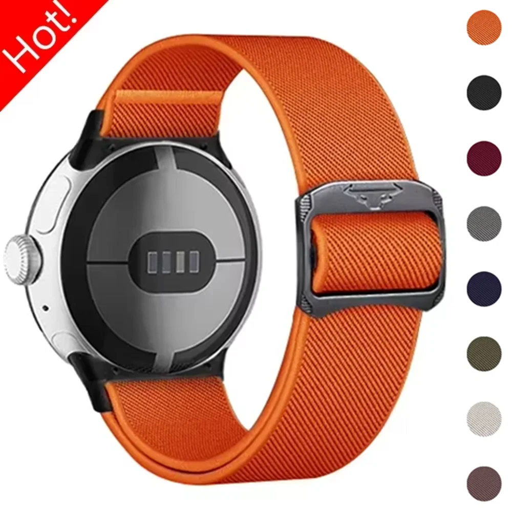 Nylon-Gummiband für Google Pixel Watch 3/2/1 41 mm Band für Google Pixel Watch 3 45 mm Armband Armband ersetzt Zubehör