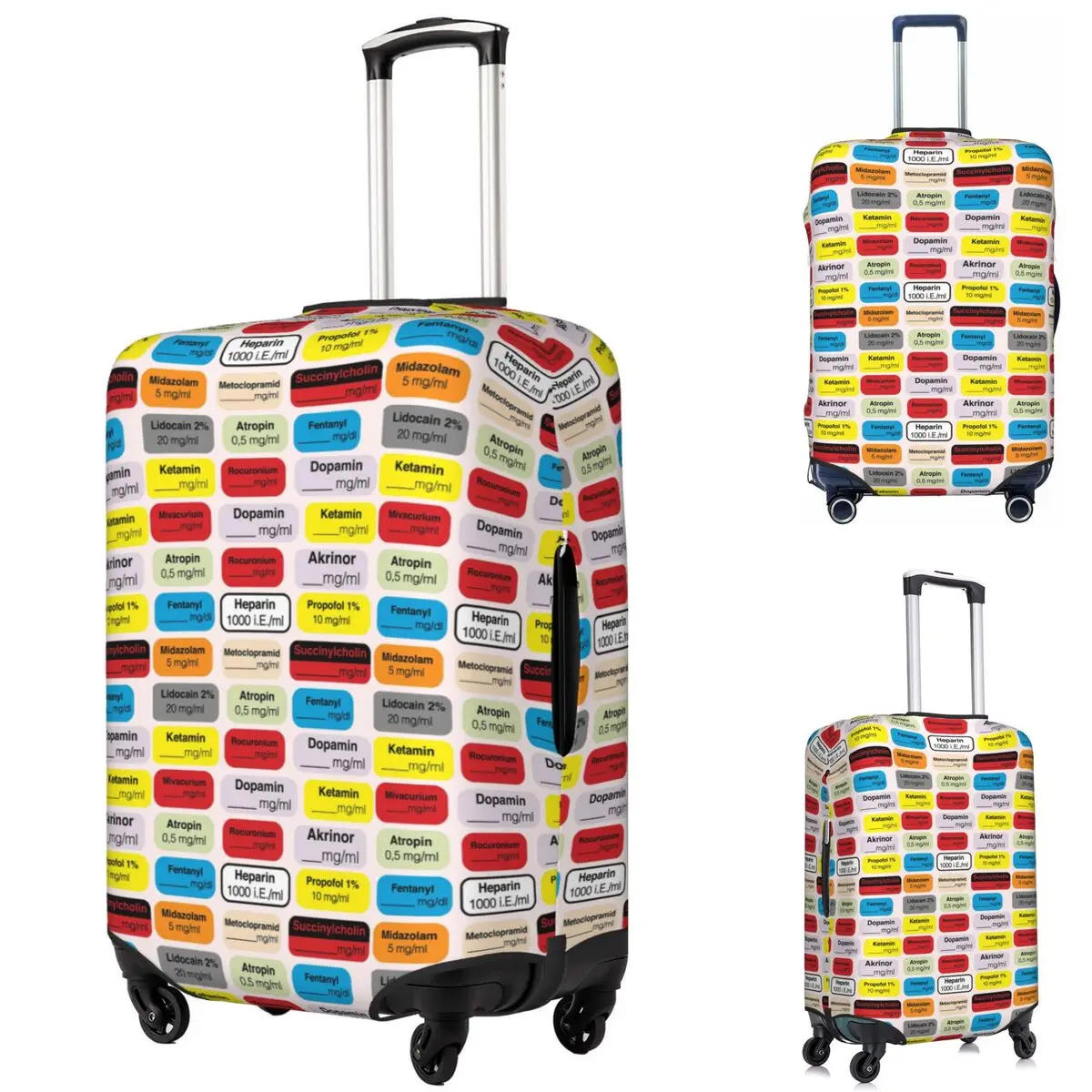

Защитный чехол для чемодана для анестезии и лекарств, эластичные защитные чехлы для дорожного багажа на 18-32 дюймов