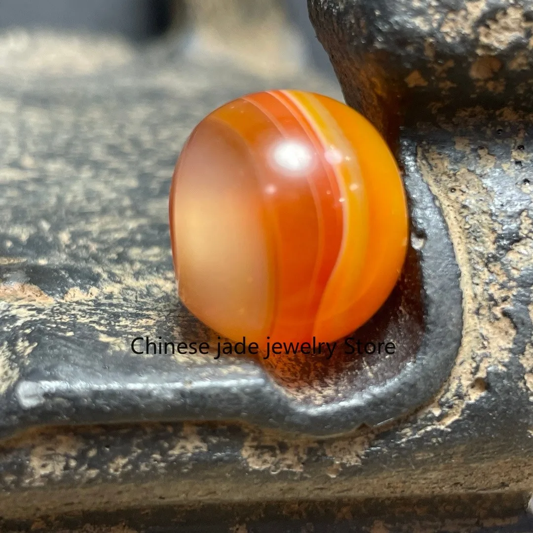 Tibetan Nepalese Himalayan Ancient agate Old Dzi Talisman eye Bead Amulet 2