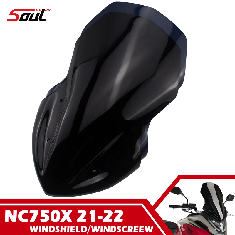 

Windscreen Windshield Screen Motorcycly Fly Shield Wind Deflector Screen For Honda NC750X NC750 X 2021 2022 NC750X 21-22