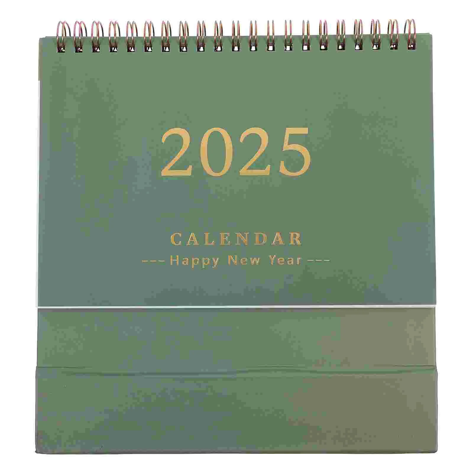 2025 Desk Calendar Office Supply Daily Use Mini Decorative Month Table Decorations Delicate Standing Desktop