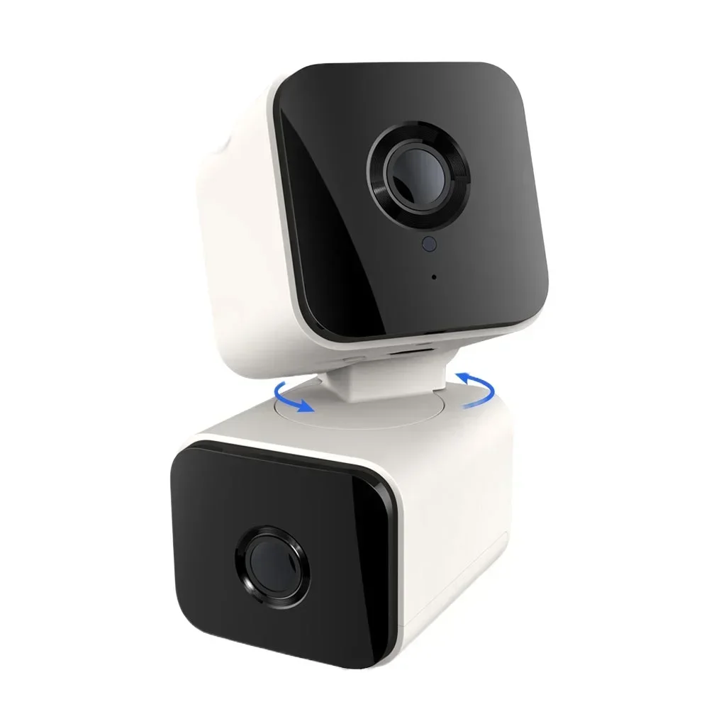 Smart Mini WiFi-beveiligingscamera 6MP Dual Lens HD Videobewaking IP-camera Indoor Wireless Cam CCTV-beveiliging