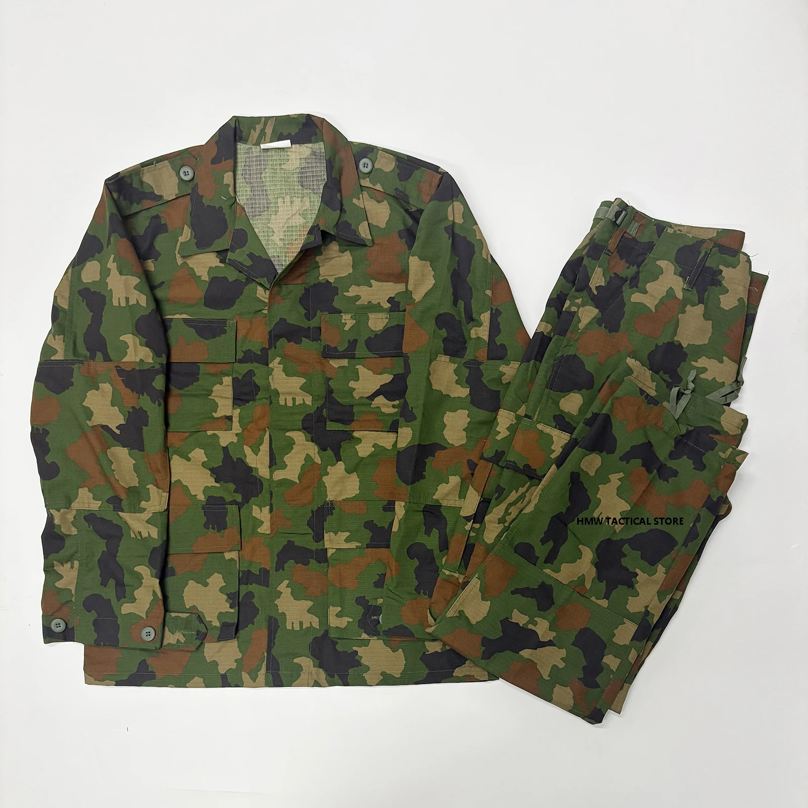 BDU camouflage suit outdoor training suit long sleeved multilateral jungle tactical camouflage suit sports suit