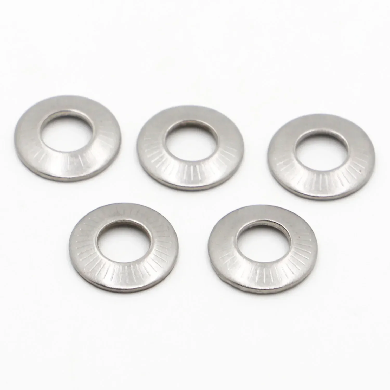 

M3 M4 M5 M6 M8 M10 M12 M16 304 Stainless Steel Disc Spring Serrated Lock Washer Conical Knurled Elastic Gasket