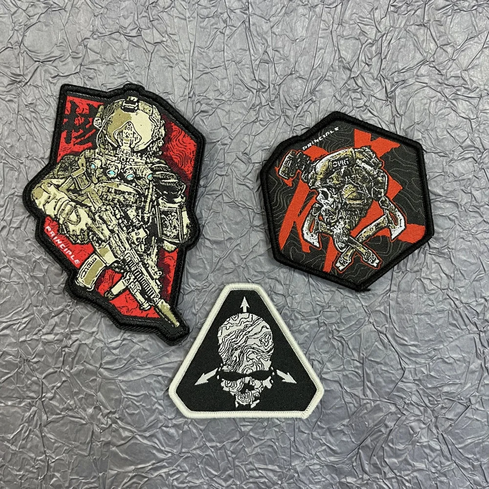 Destroyer Function Ins Style Stickers for Clothes Tactical Backpack Patches Military Patch Hook&Loop Night Ghost Morale Badges