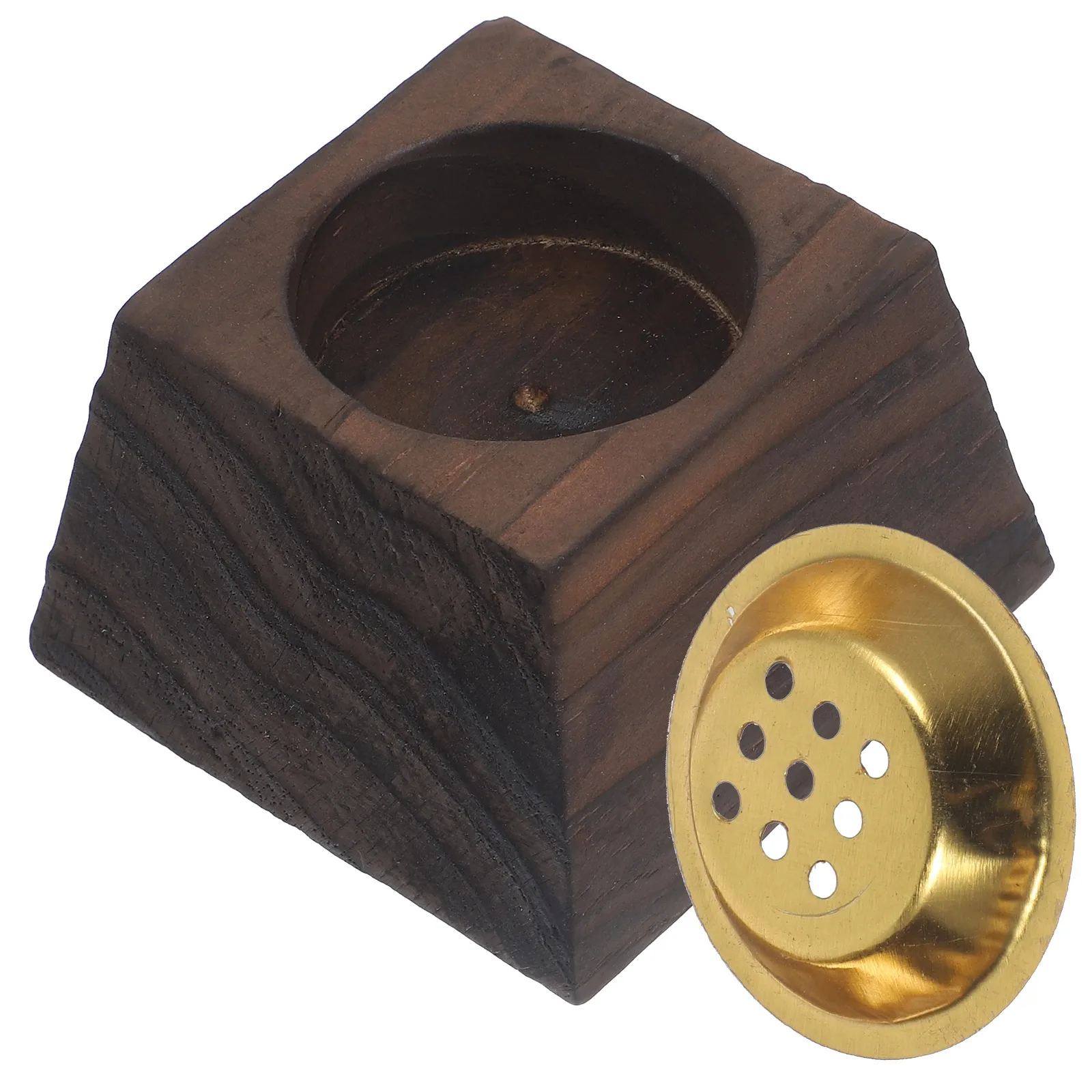 

Retro Style Wooden Burner Holder For Cone Incense Censer Ornament Home Temple Premium Wood Material Long Lasting