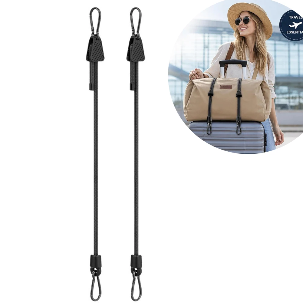1/2PCS Heavy Duty Luggage Packing Ropes Elastic Bungee Cord with Hooks Adjustable Hange Tie Strap for Cycling Camping Outdoor