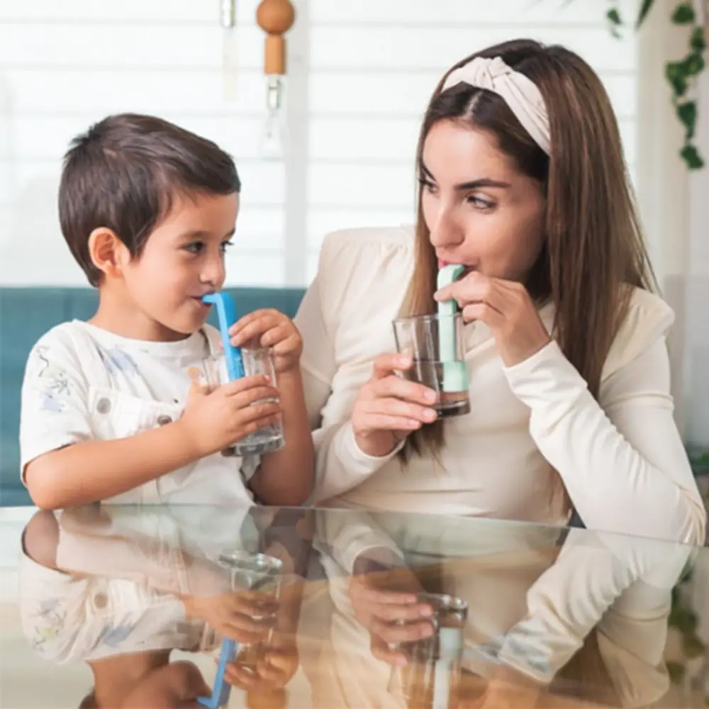 5 Pieces Useful L-Shaped Hiccup Straw PP Effective Burp Stopping Straw Universal Reusable Drink Straw Children