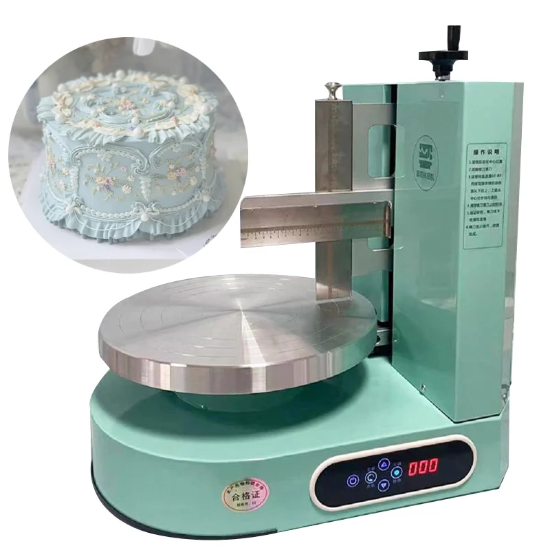 Birthday Cake Semi-Automatic Plastering Machine Touch Embryo Machine  Lazy Baking Equipment Smear Cream Machine