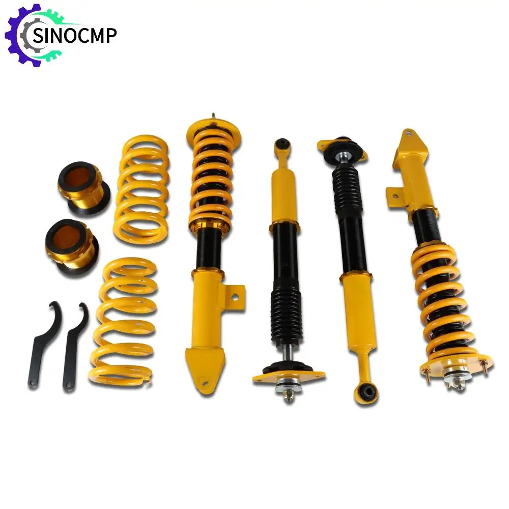 

SINOCMP 4 шт. койловерные стойки с регулируемой высотой, пружины подвески для Dodge Challenger Charger SRT8 R/T SXT Base SE Daytona R/T 2
