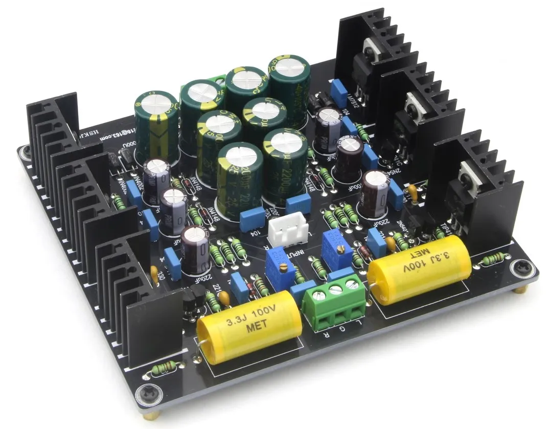 Class A Preamplifier AMP Board Dual-channel Single-ended AC 12V+12V 12HZ~50kHZ 21dB