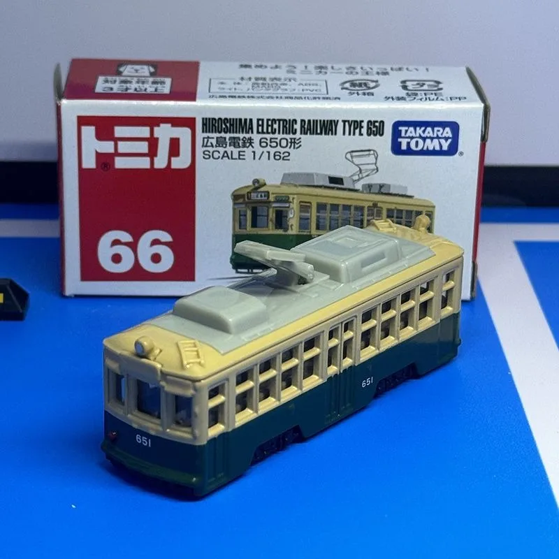 

TAKARA TOMY Tomica Alloy Car Model No.66 Hiroshima Electric Railway Bus Tram Kids Toy Exquisite Car Model Decoration