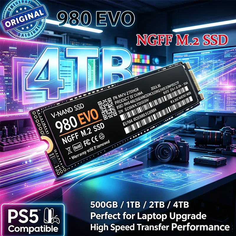 2026 New 980 EVO M.2 SSD NGFF 500GB 1TB 2TB 4TB SSD M.2 2280 PCIe4.0 SSD Internal Solid State Drive Disk for Laptop Desktop
