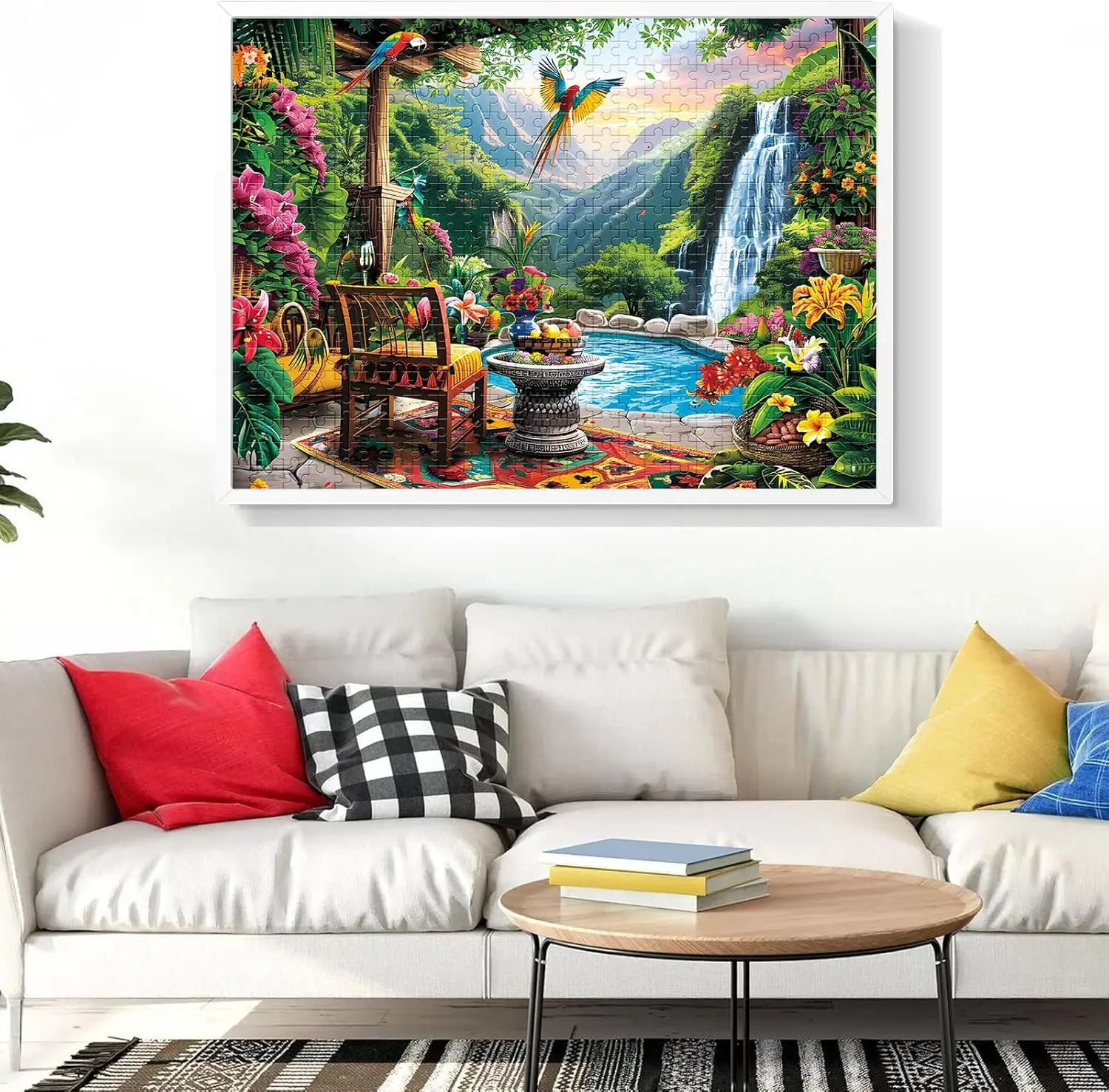 Foresta di montagna 300/500/1000 pezzi Puzzle creativo Puzzle in legno Antistress Giocattoli da pavimento per giochi per adulti Regalo di compleanno