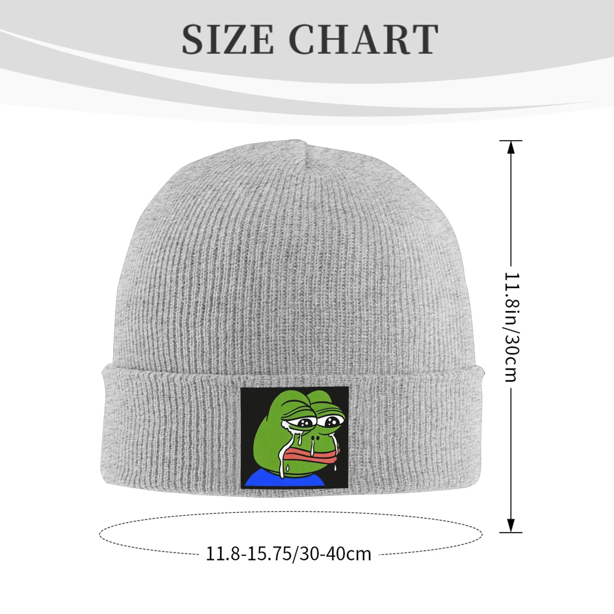 James Sad Frog Pepe Life Sucks Frog Meme Winter Skullies Beanies Hat Warm Autumn Knitted Hats Bonnet Caps for Women Men