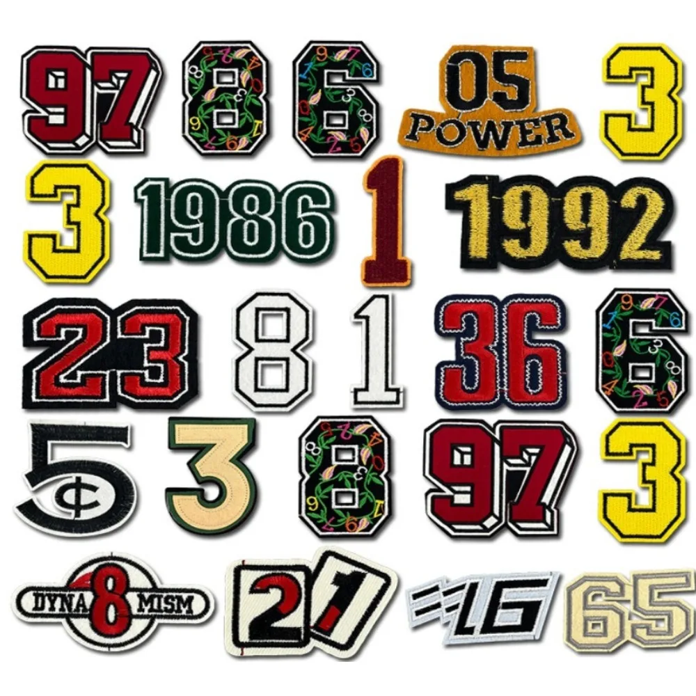 

Colorful Digital Embroidery Patches DIY Accessories T-shirt Hats Bags Sew on Appliques Iron on Patch Cloth Stickers Backpack