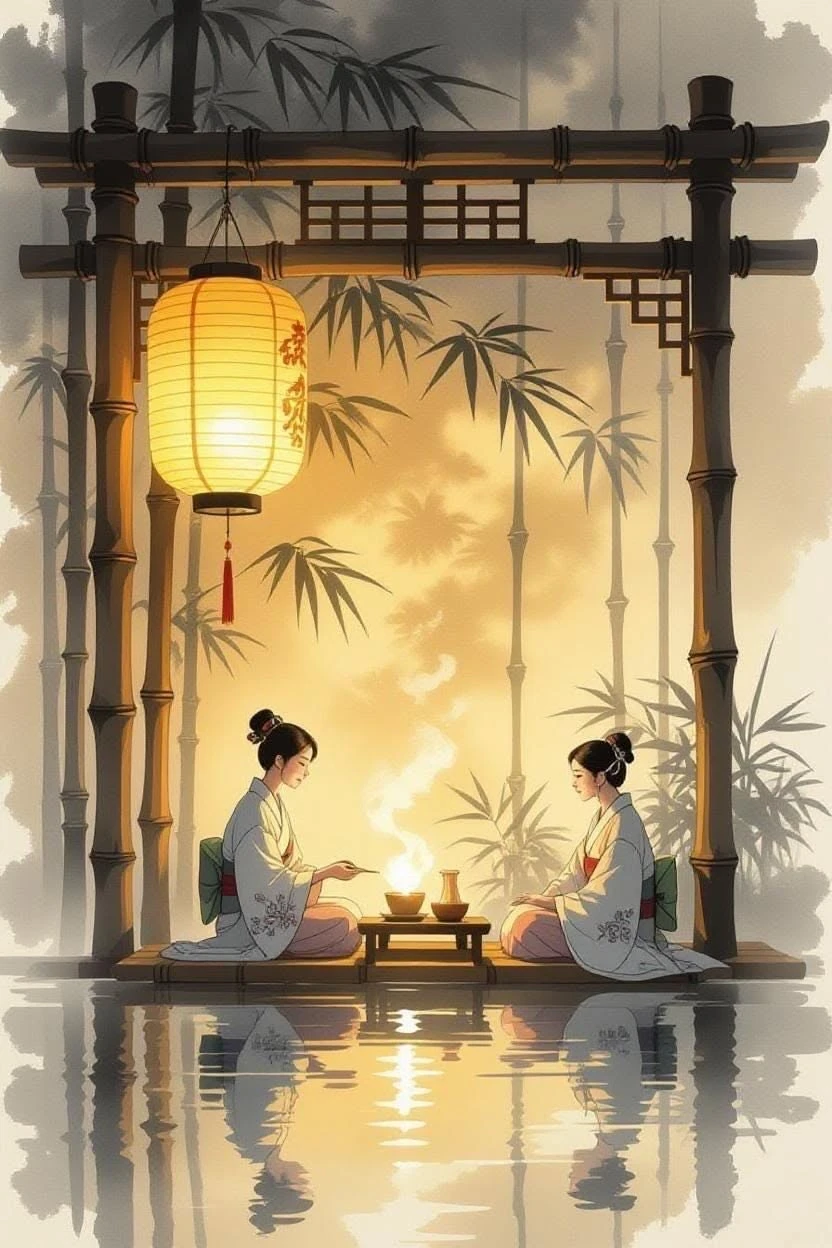 

500/1000/1200/2000 PCS Jigsaw Puzzles Scenery Drink Tea Talk Family Activity Games for Gameroom Bedroom Home Decor Gift