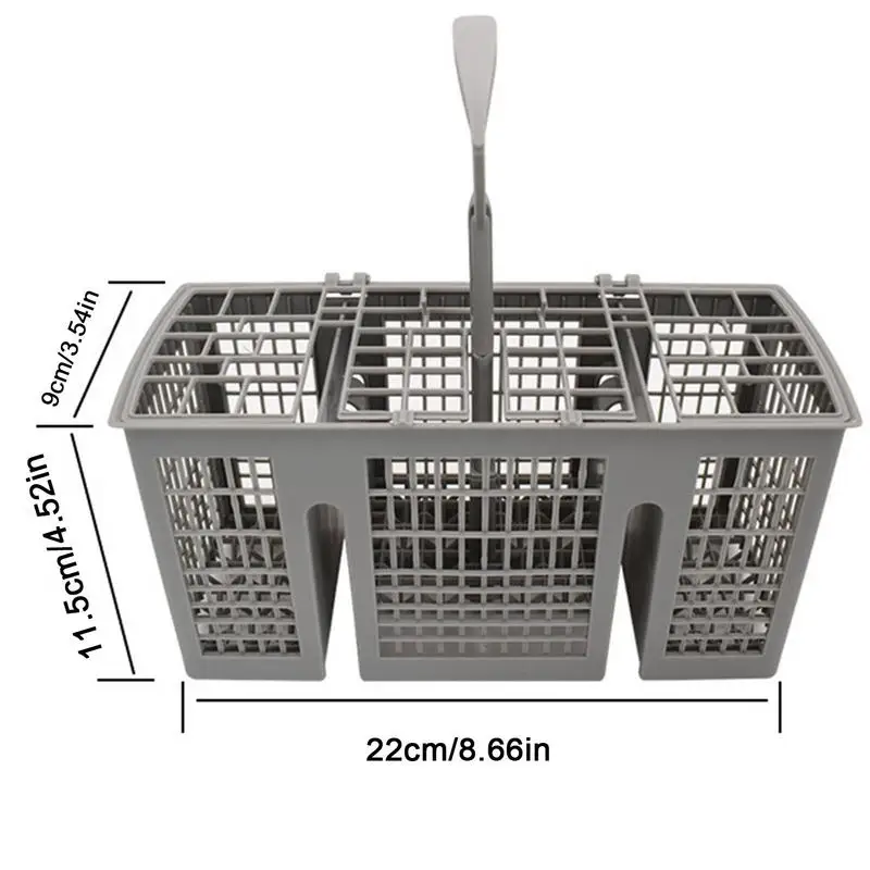 Kosz na sztućce do zmywarki Uniwersalny zamiennik dla większości zmywarek 22 cm x 9 cm x 11,5 cm Standardowy kosz na sztućce do zmywarki