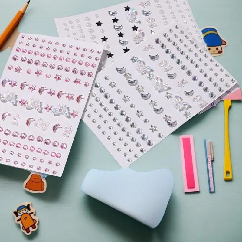 

Butterfly Makeup Diamond Eyes Face Body Crystal Gems Tattoo Patches DIY Rhinestone Nail Art Stage Decorative Eyeshadow Stickers