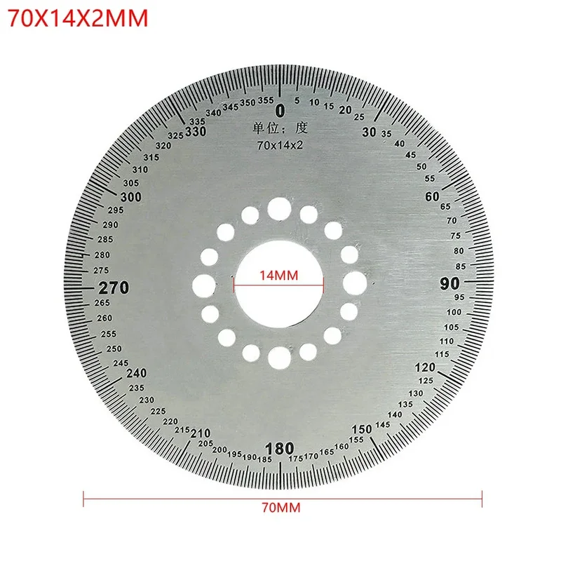 Diameter 70/100mm Dial Scale Identification Dial Degree Graduated Disk Circle Protractor for Machine Measurement Tools