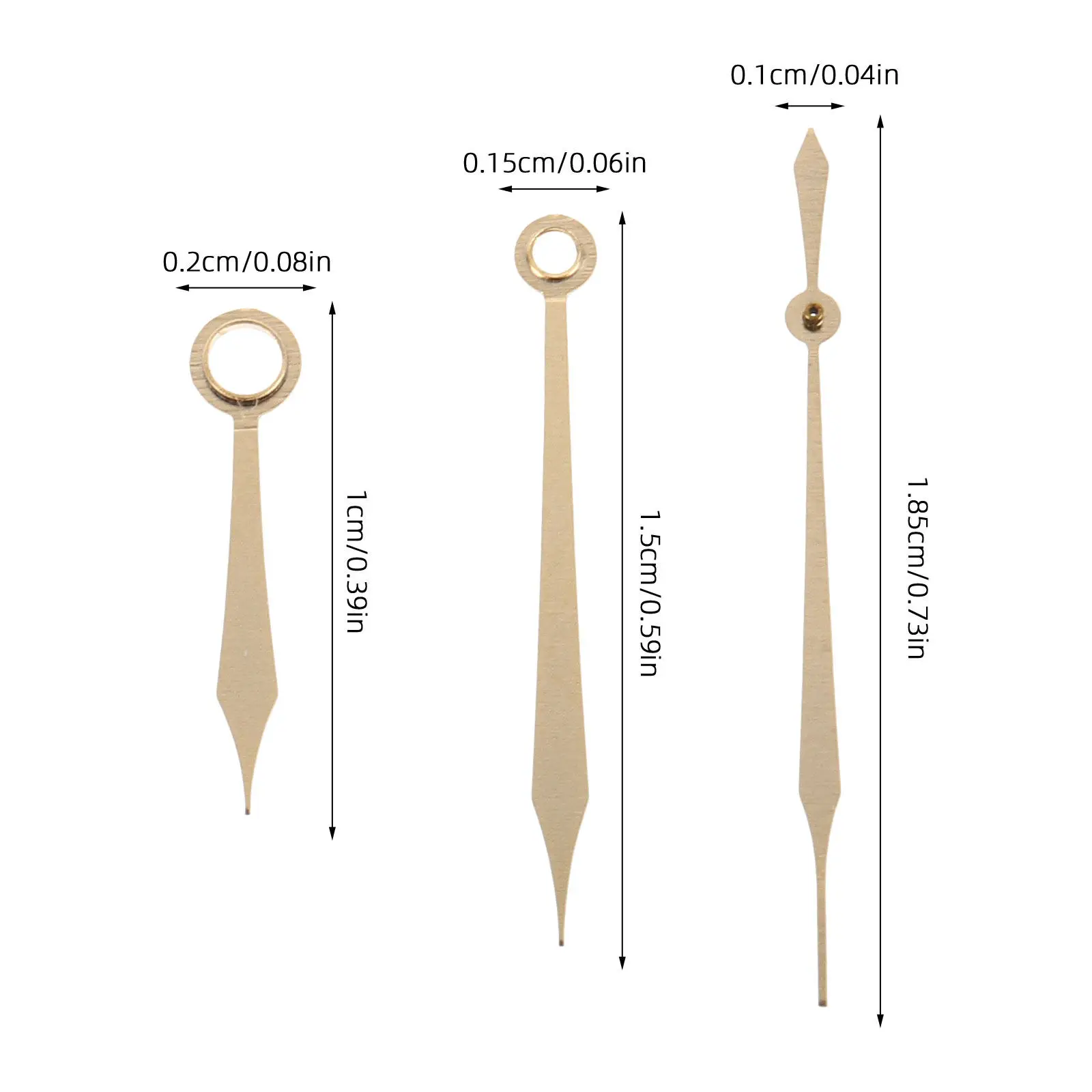 1Set Watch Hands Replacement Precision Metal Hour Minute Second Pointers Compatible Mechanical Movement DIY Watchmaking
