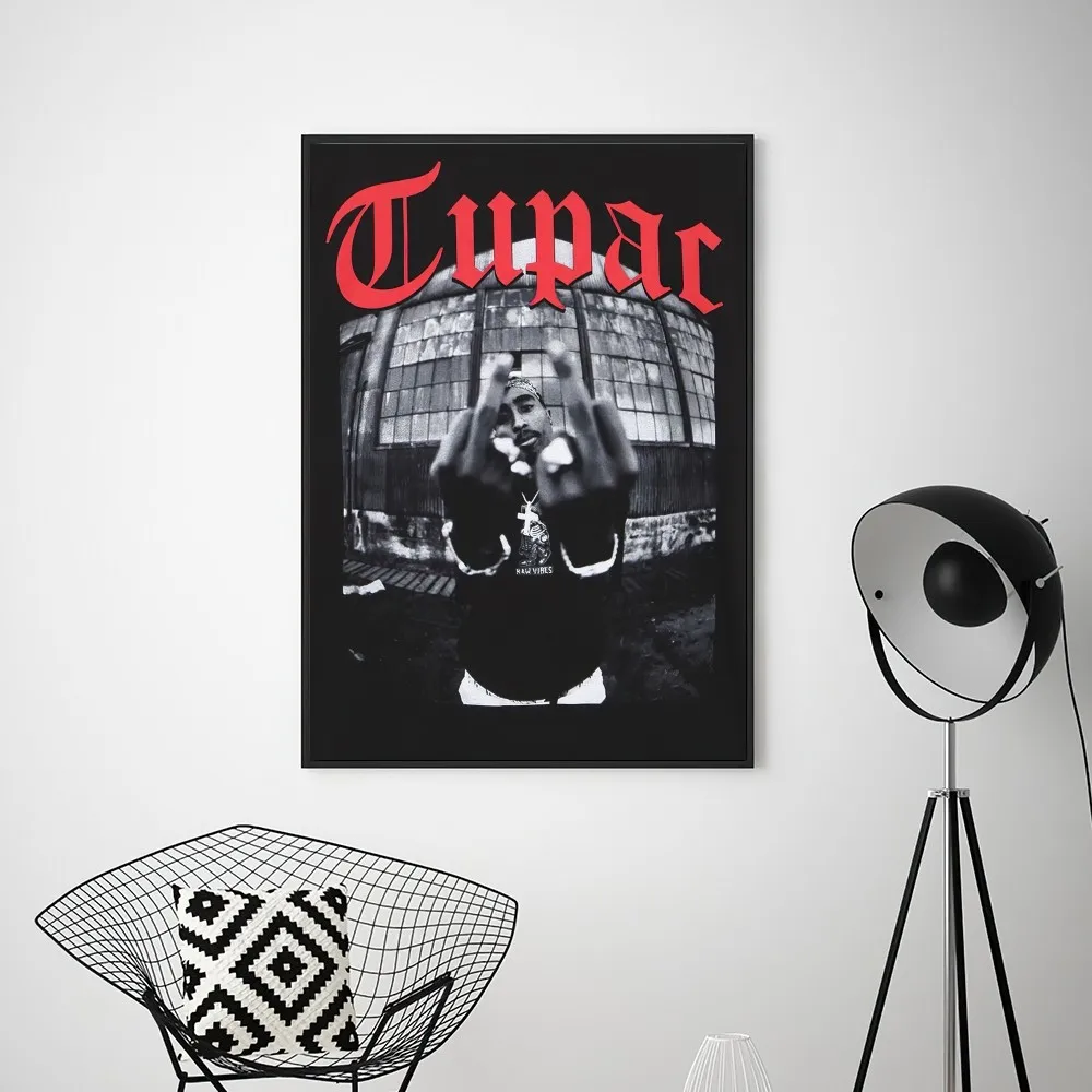 Rapper T-Tupac Shakur 2pac  Poster Prints Wall Pictures Living Room Home Decoration