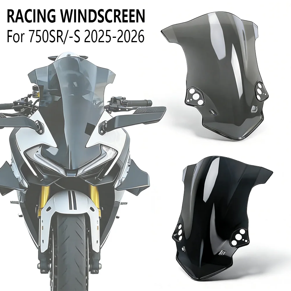 

For CFMOTO 750SR 750SR-S 2025 2026 Motorcycle Racing Windscreen 750SR/SRS Windshield Wind Deflectors Shield Protector Accssories