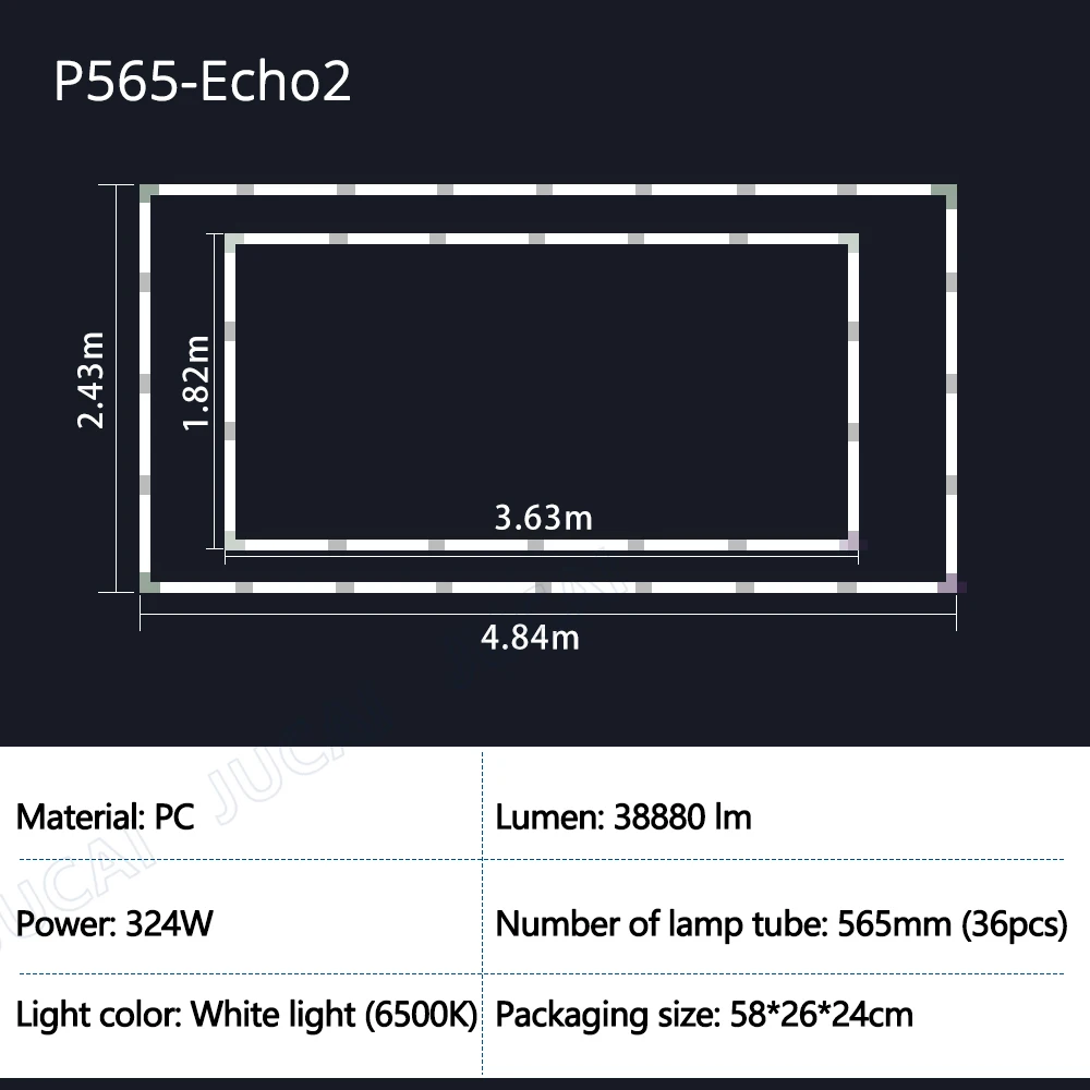 Zeshoekige garageverlichting roosters LED plafondlamp 6500K superheldere honingraatverlichting plafond voor magazijn autowerkplaats tentoonstellingshal