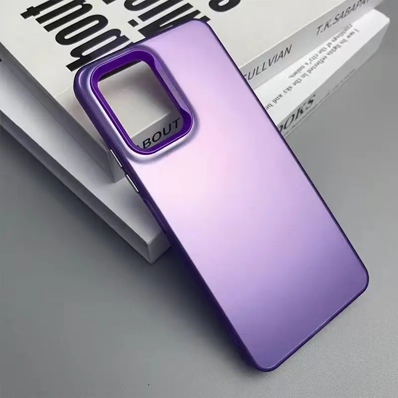 Phone Case For Vivo X60 vivo X60 Case Matte Laser Colorful  Bumper Armor Shockproof Cover