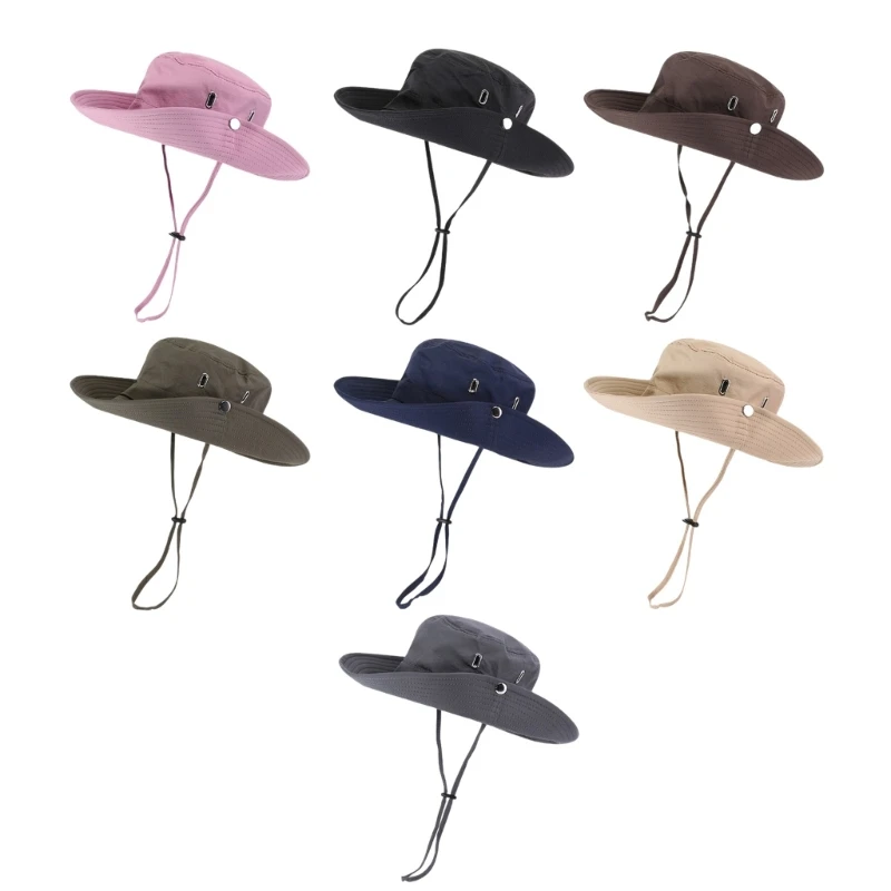 Teenagers Leisure Bucket Hat Male Solid Color Fisherman Hat for Travel Camping Drop shipping