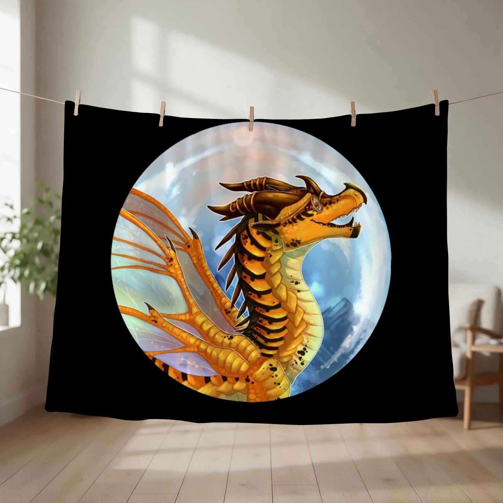 Wings of Fire - Cricket Throw Blanket couch cozy soft plush fuzzy picnic outdoor blanket