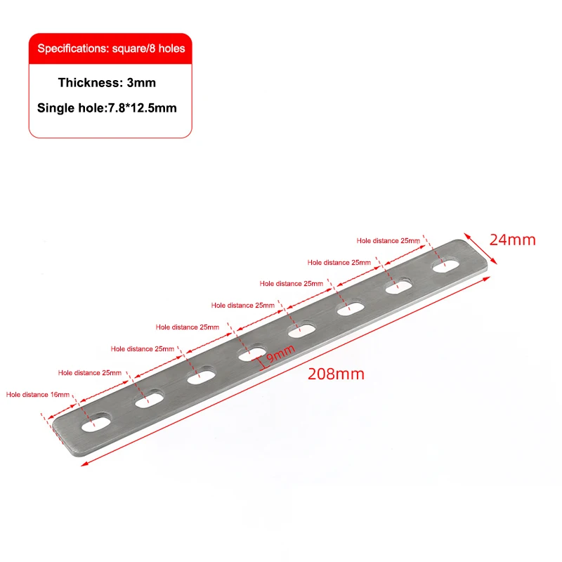 1 st roestvrijstalen platte hoekbeugel - herstellen verbindingsplaat bevestigingsconnector voor meubelkast planken beugelonderdelen