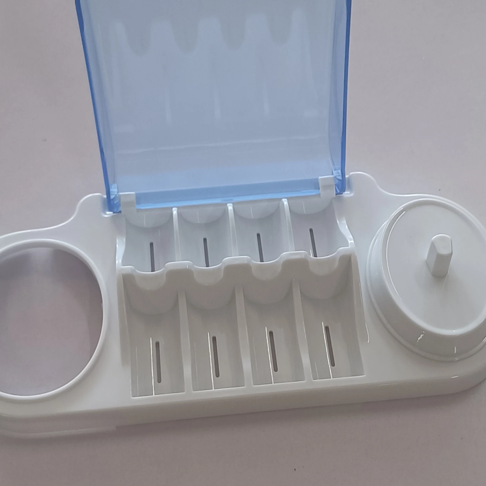 for Oral B Portable Electric Toothbrush Holder Travel Safe Case Box Toothbrush Camping Storage Case with 4 Brush Head Box