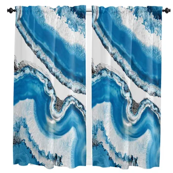 Crystal Agaat small curtain rod pocket short curtains half curtains partition closet door window curtains home decor