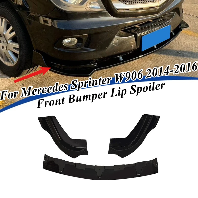 

For Mercedes Sprinter W906 2014-2016 Front Bumper Lip Spoiler Splitter Lower Defuser Van Body Kit Exterior Styling Accessories