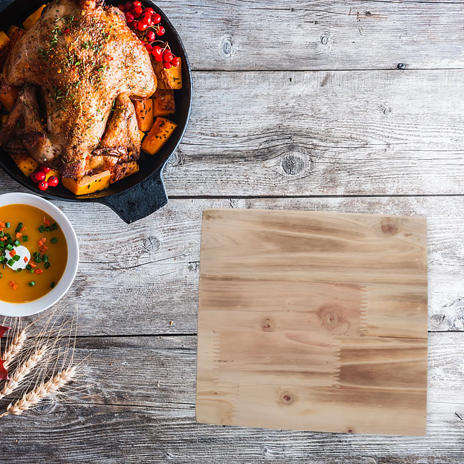 

Wooden Insulation Mat Heat Resistant Square Pot Holder Coaster Casserole Pad Table Mat Decor Kitchen Supplies Trivet