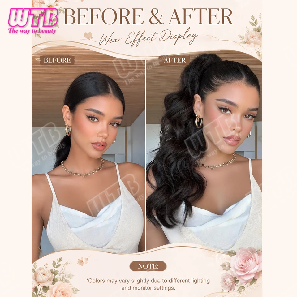 45cm Curly Ponytail Wig Synthetic Wig Velcro Style Volumizing Curly Ponytail Wig Suitable for Women's Daily Wear and Holidays