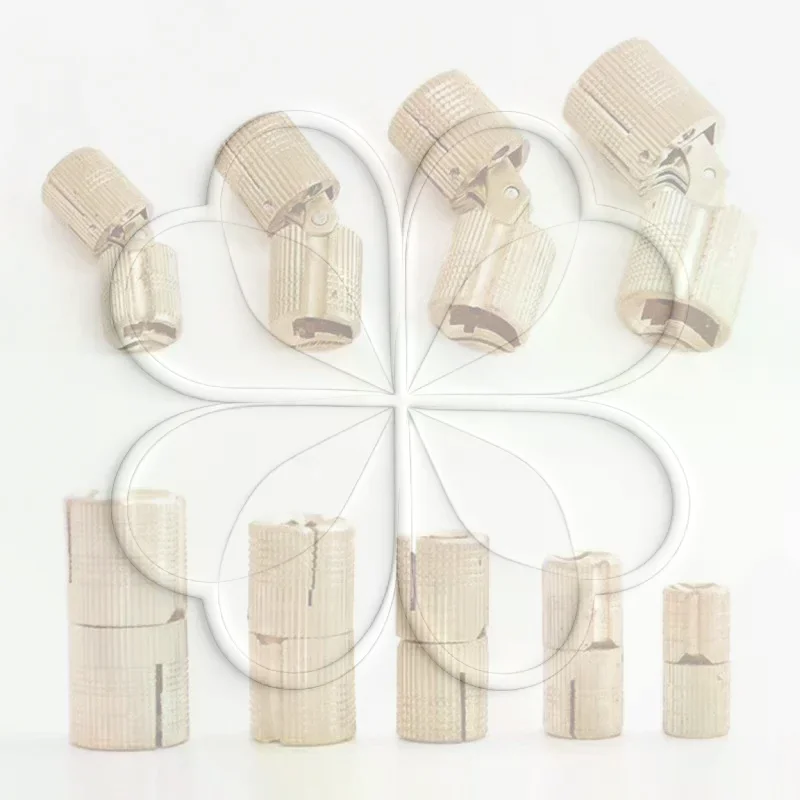 Invisible Brass Cylindrical Hinges Heavy Duty Hidden Copper Fixtures for Bedroom Cabinet Closet Furniture DIY Renovation