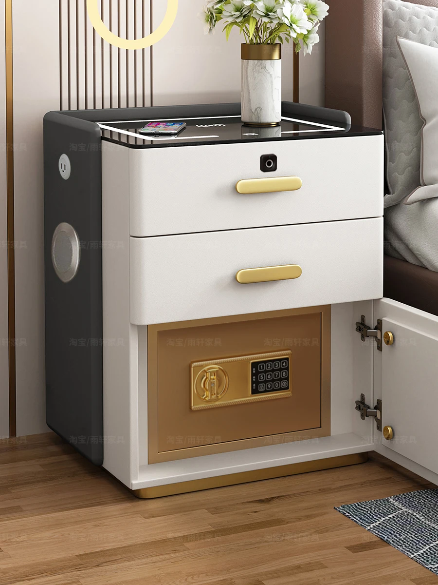 

Smart bedside table safe integrated 2024 new simple modern multi-functional home high-end safe cabinet