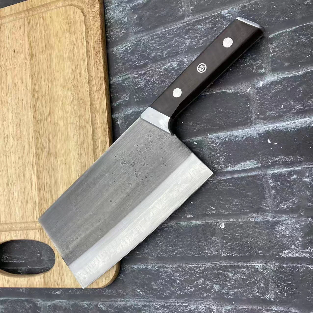 

7.7 Inch Chopper Knife Spring Steel Blade Wood Handle Machete Slicing Vegetables Cleaver Kitchen Knife Meat And Poultry Tools