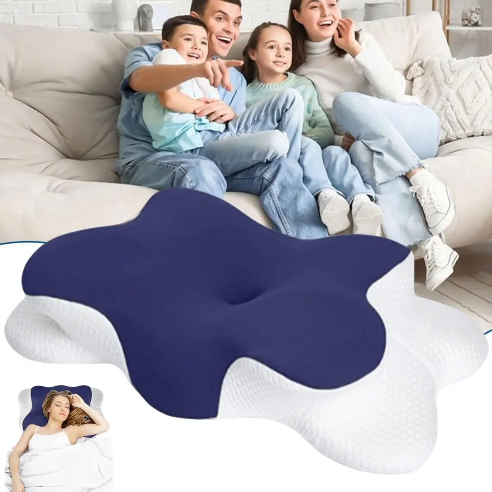 Oreiller rafraîchissant pour le soutien du cou, oreiller cervical réglable pour un sommeil confortable, oreillers ergonomiques en mousse à mémoire de forme, oreiller de lit pour dormeurs sur le côté, le dos ou le ventre